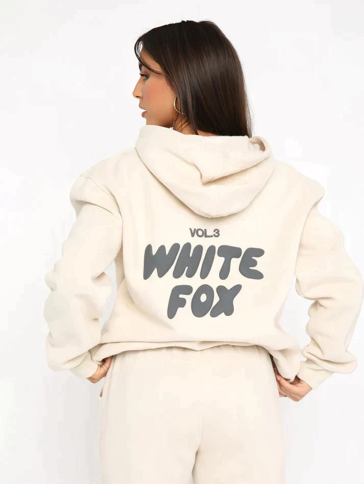 White Fox Hoodie + Sweat Pants - Ellio